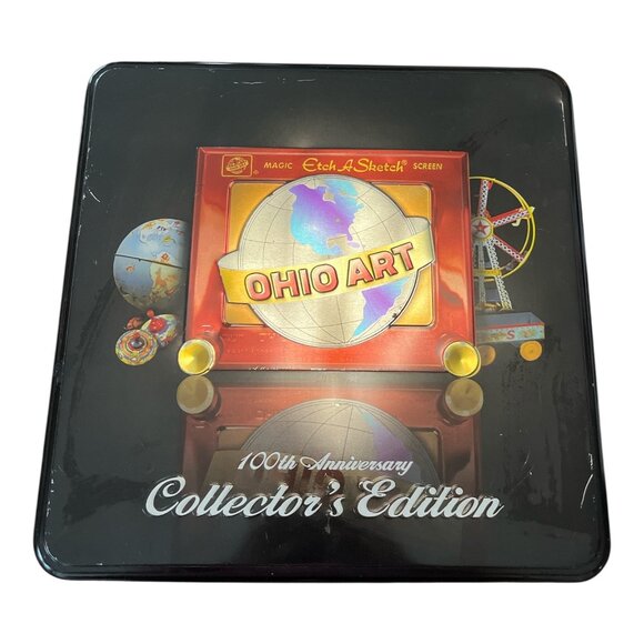 Ohio Art 100th Anniversary Collector’s Edition Etch A Sketch | Gold Metallic | C - Picture 1 of 6